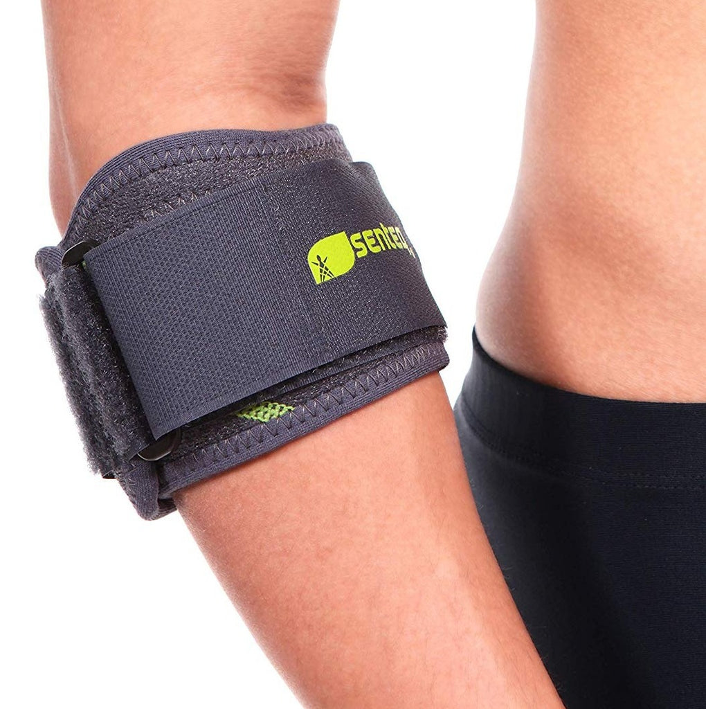 SENTEQ ELBOW BRACE SUPPORT STRAP – Tendonitis Pain Relief Forearm Compression Arm Sleeves Braces (SQ1- H009)