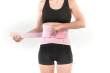 Load image into Gallery viewer, SENTEQ Women Pink Lumbar Support Belt Lumbosacral Back Brace (SQ3-O009)