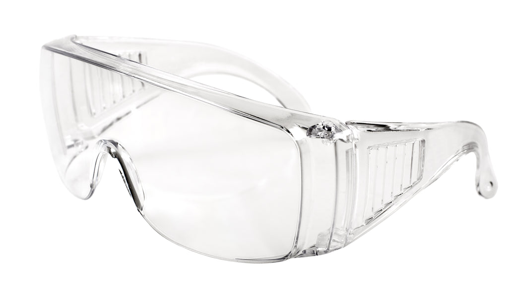 Safety Goggles - Lab Glasses - Medical Face Protection - Clear Lens Anti-Splash - Dust Proof Wearable Eyeglasses - 2 Pairs
