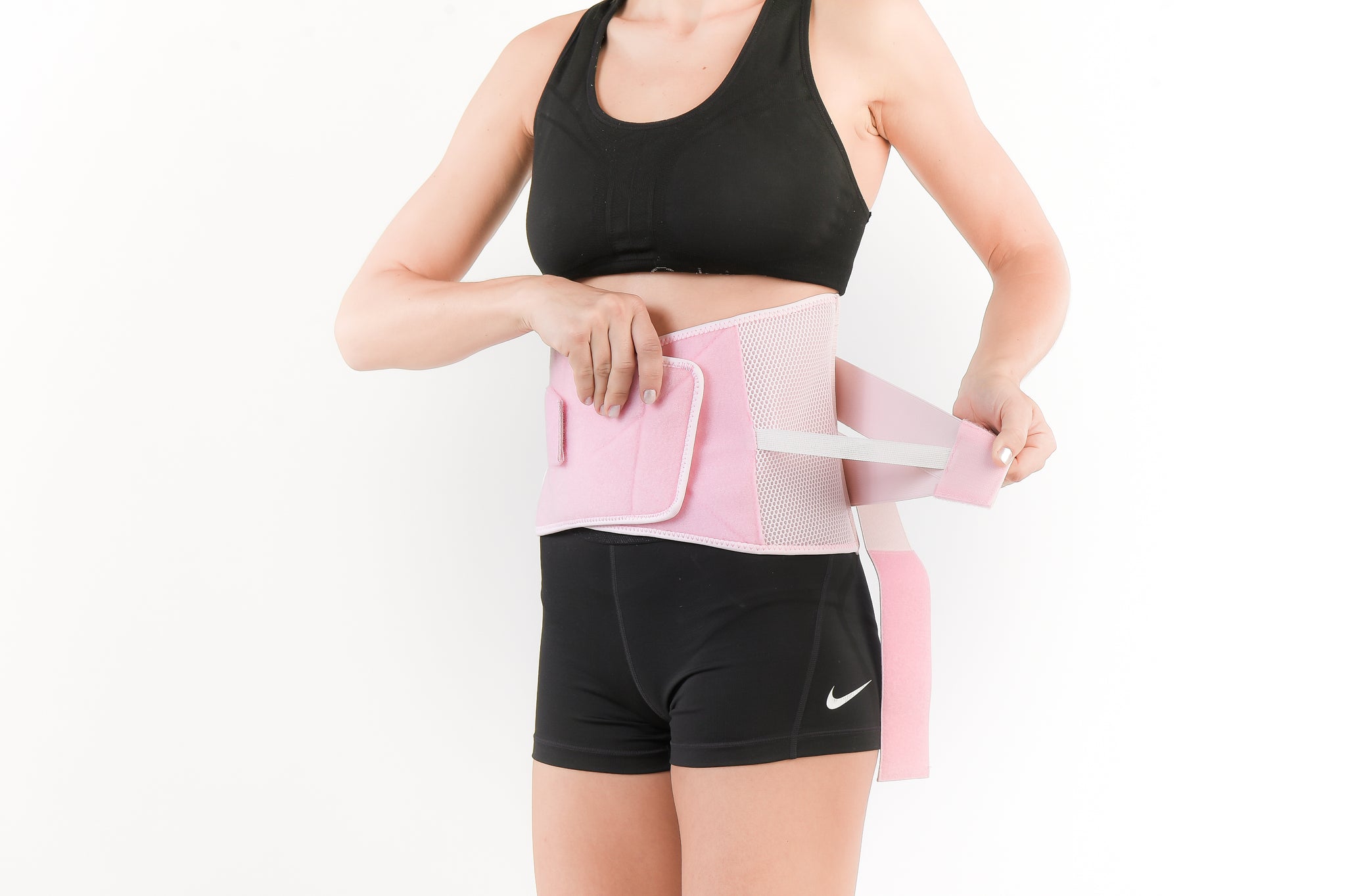 Premium Pink Back Support Belt with Adjustable Velcro Straps – Victor  Fitness